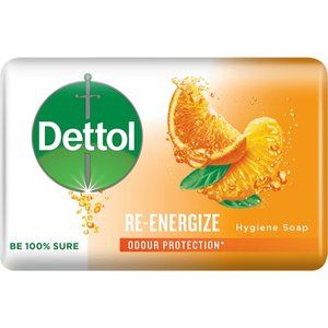 Dettol Soap Re-Energize Anti-bacterial Bar Soap 100g Orange Mandarin Body Wash